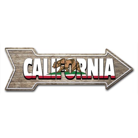 Signmission California Arrow Decal Funny Home Decor 36in Wide D-A-12-999929